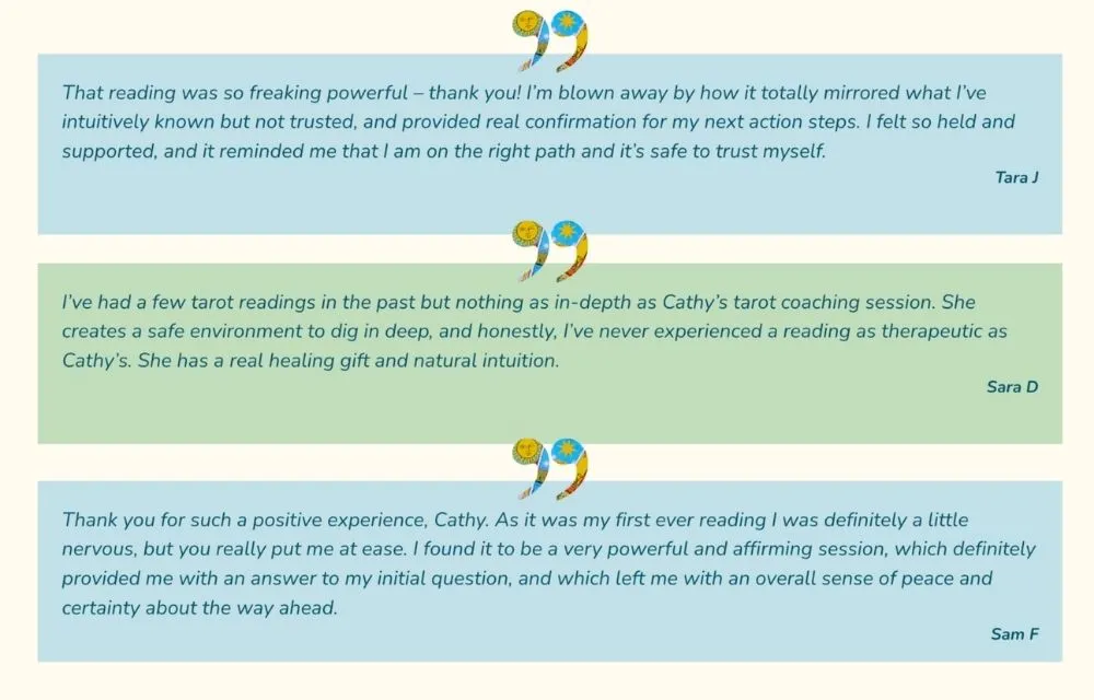 Tarot testimonials